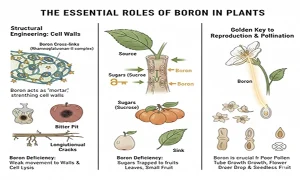 بهبود عملکرد گیاهان در خاک با کلات بور