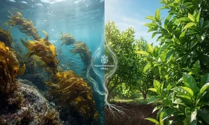 1. بهترین کود برای تنش گرمای تابستان؛ مقایسه اسید هیومیک، آمینواسید و جلبک دریایی