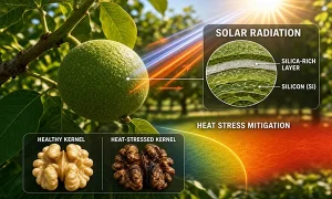 1.کنترل سیاه شدن مغز گردو با کودهای مناسب